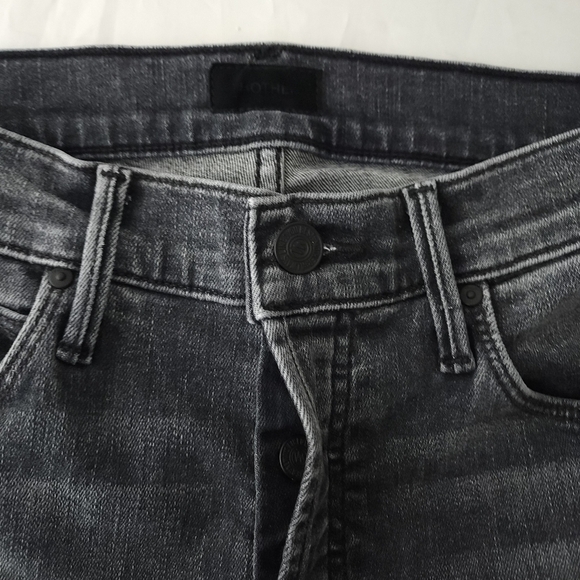 MOTHER The Stunner Ankle Fray Jeans in Friday The 13th - Picture 5 of 12